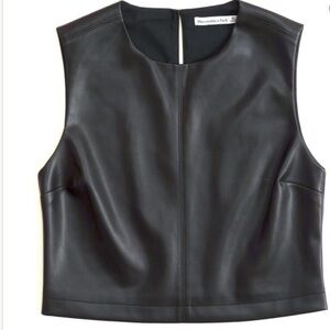 Abercrombie Vegan Leather Tank 🖤 NWT